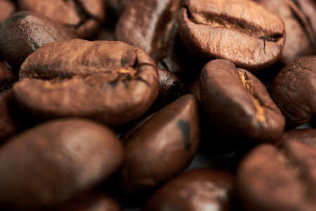 beautiful fried grains of coffeeの写真素材