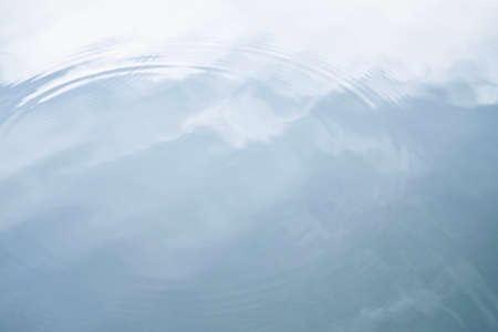reflection in the water of the sky