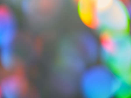 Bright blurry gradient transitions of neon lights, rich color scheme, abstract background, bokeh, space for text.の写真素材