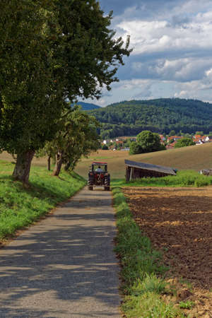 Farmland on a late summer dayの写真素材