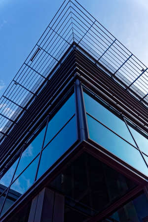 Part of a modern business building, closeupの写真素材