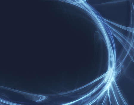 Blue soft flow fractal backgroundの写真素材