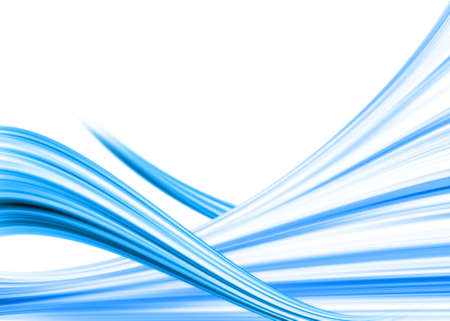 Blue abstract with lines and wavesの写真素材