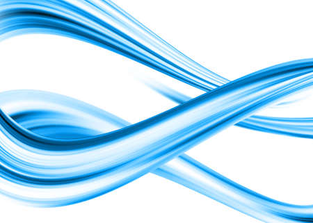 Abstract with soft blue waveの写真素材