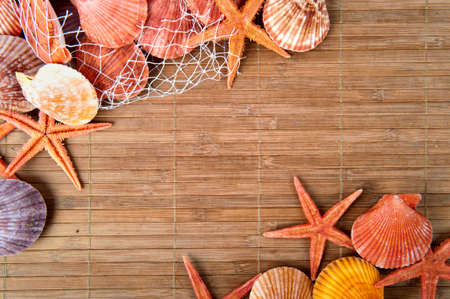 Marine frame with space for your textの写真素材