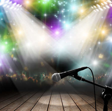 Modern music concert with light effects Modern music concert with light effects