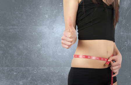 Success of the diet of a girlの写真素材