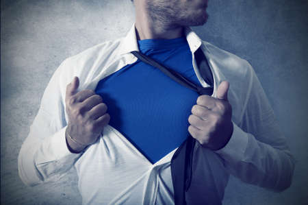 Concept of be superman in businessの写真素材