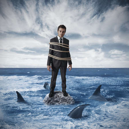 Concept of risk in businessの写真素材