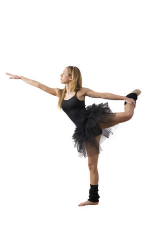 Concept of dancer on white backgroundの写真素材