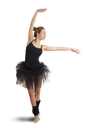 Isolate dancer on white backgroundの写真素材