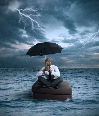 Concept of crisis and difficulty in the businessの写真素材