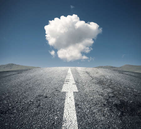Concept of follow the right way Concept of follow the right way