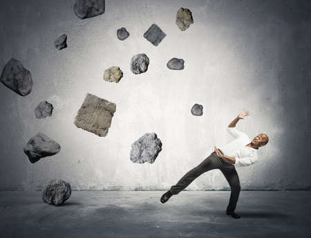 Concept of risk and problem in the businessの写真素材