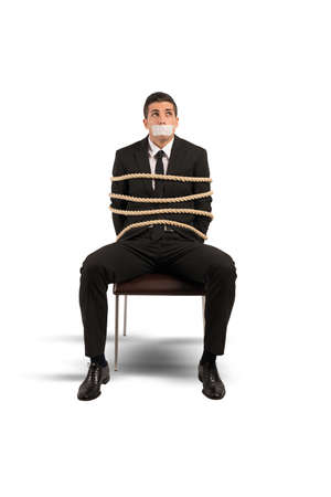 Concept of mobbing and stress at workの写真素材