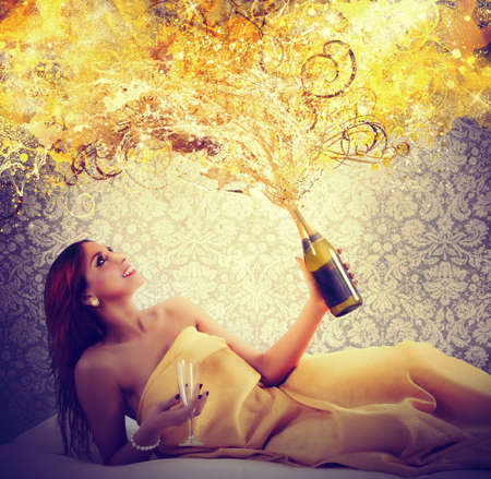 Luxurious moments for a special New Yearの写真素材