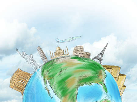 A beautiful world to see and discoverの写真素材