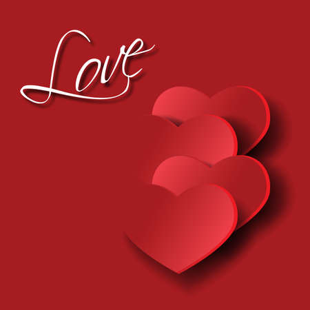 Hearts as symbol of love passion romanceのイラスト素材