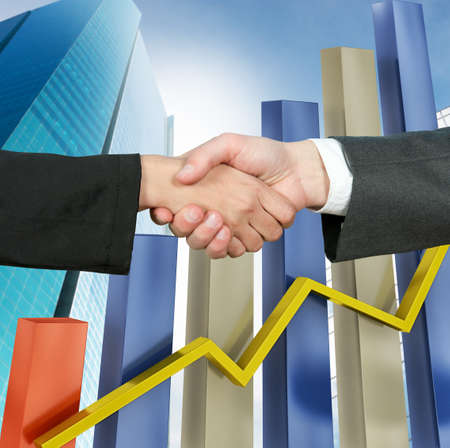 Handshake for closing a business working contractの写真素材