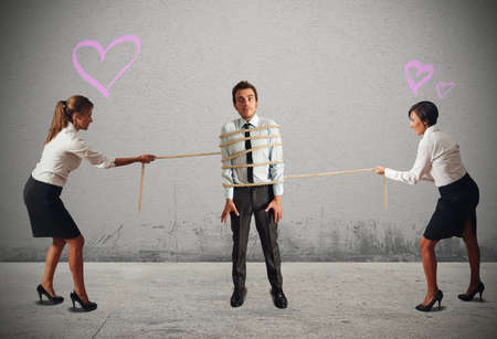 Business women contend the director of companyの写真素材