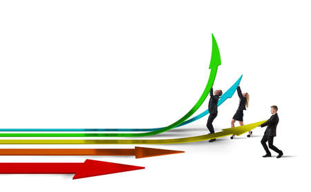 Businessperson create the way of work progressの写真素材