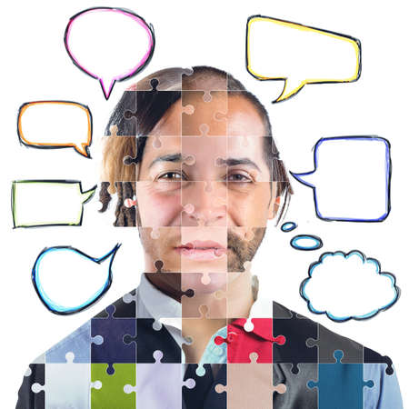 Integration between different ethnic groups and languagesの写真素材