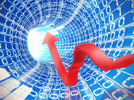 Verification and analysis bandwidth connection speed internetの写真素材