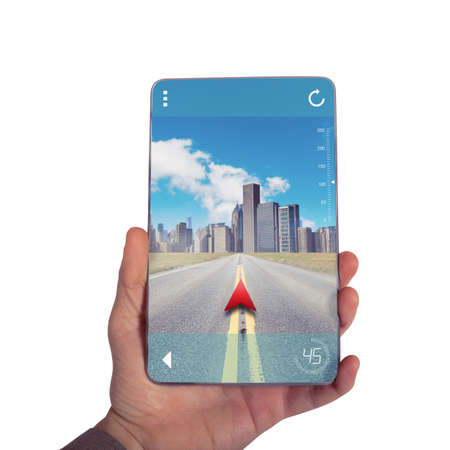 Reach a right destination with GPS Navigatorの写真素材