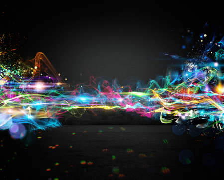 Background of bright colored and brilliant trails Background of bright colored and brilliant trails