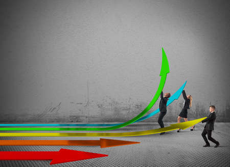 Businessperson create the way of work progressの写真素材