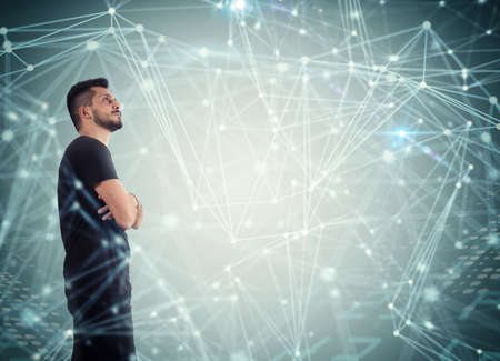 System of interconnection of networkの写真素材