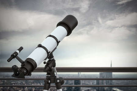 Looking to the future. 3D Renderingの写真素材