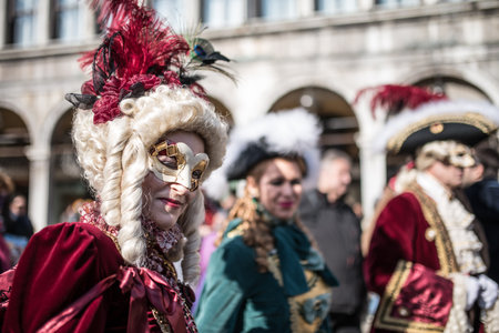 Traditional Venice carnival 2017のeditorial素材