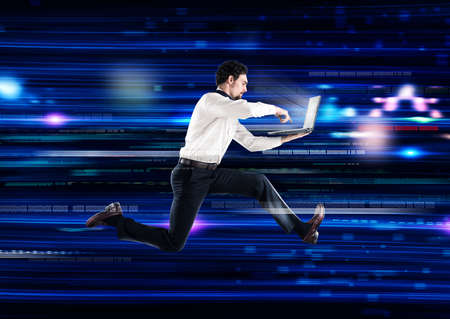 Speed global internet connectionの写真素材