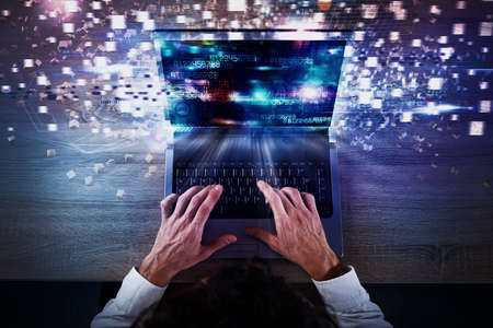 Speed global internet connection conceptの写真素材