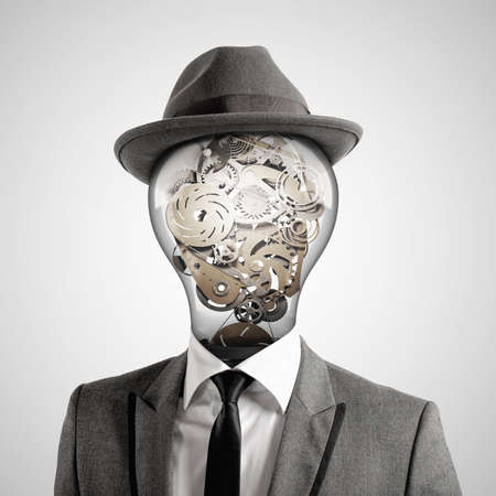 Ingenious head. 3D Renderingの写真素材