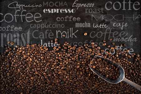 Background coffee beansの写真素材