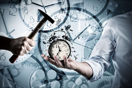 Alarm clock brokenの写真素材