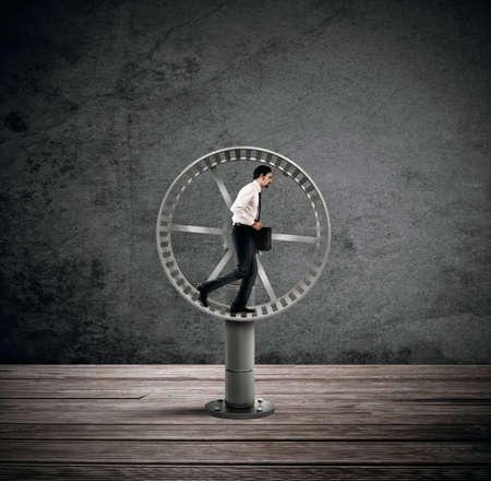 Looping life for a businessmanの写真素材