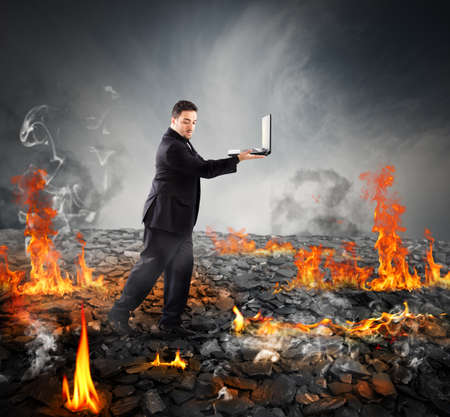 Walking on burning charcoal