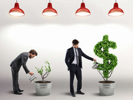 Ambition and skill of a businessman. 3D Rendering