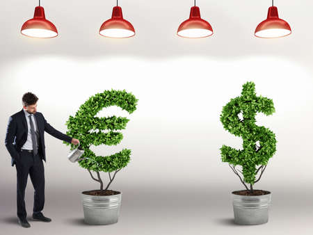 Ambition and skill of a businessman. 3D Renderingの写真素材