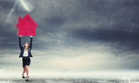 Concept housing. 3D Renderingの写真素材