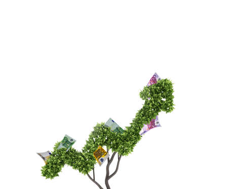Money tree. Concept of growth and improvement. 3d renderingの写真素材