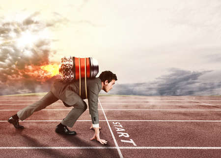 Push to reach the goals before the othersの写真素材