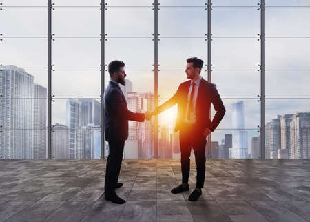 Business handshake. Concept of teamwork and partnershipの写真素材