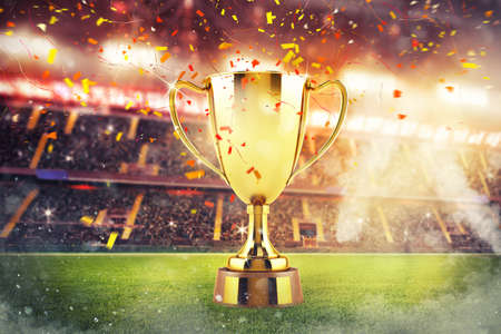 Concept of triumph in a football final match