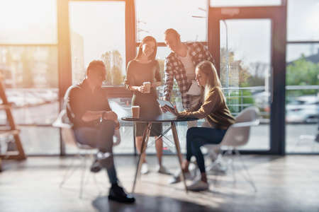 Team of business person works together. concept of teamwork.の写真素材