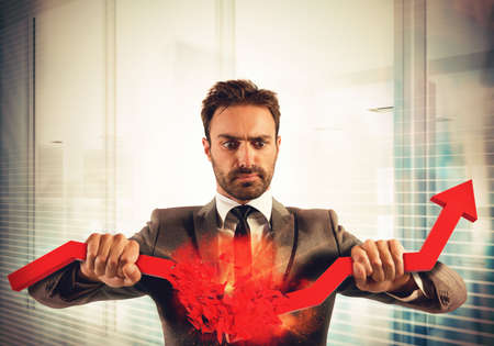 Stop financial trendsの写真素材