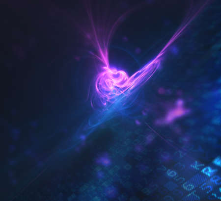 Abstract internet connection network background with motion effects.
